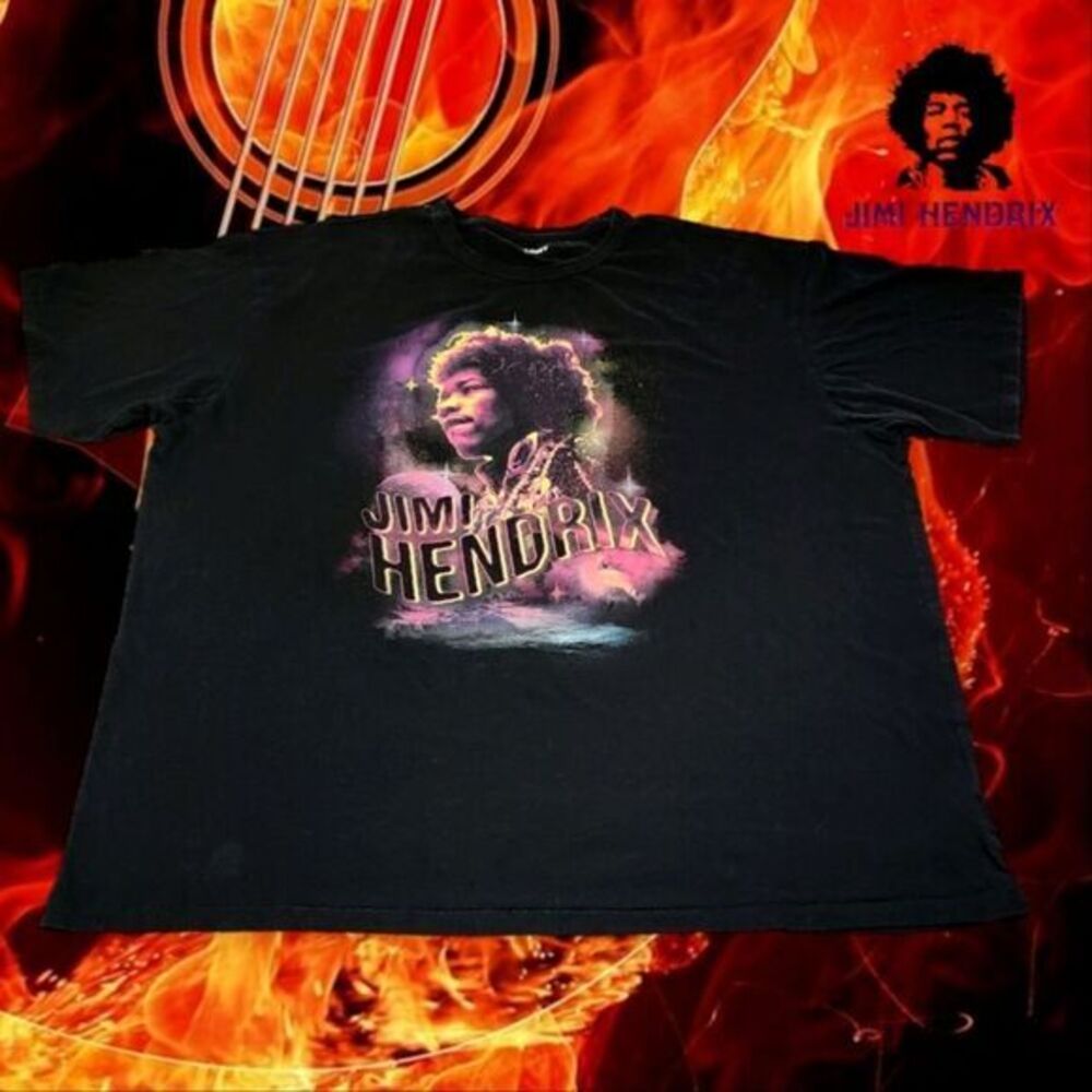 Unisex‎ Jimi Hendrix Galaxy T-shirt Black Jack XXL